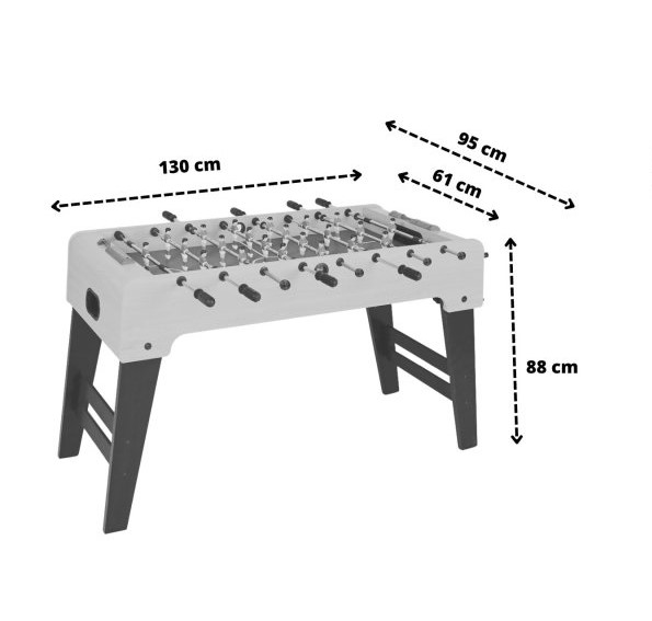 Kinder-Tischkicker mit Klappfunktion | Ahorn-Optik – Bild 7