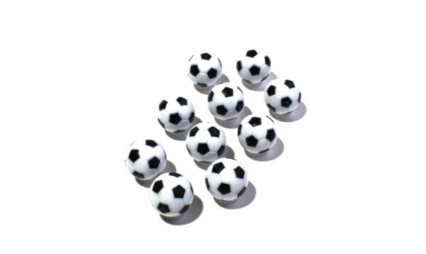 Kickerball-Set | Tradition, weiss-schwarz, Ø 29mm – Bild 2