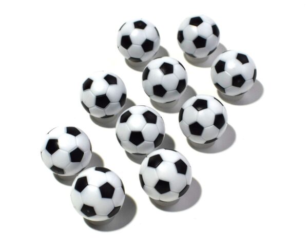 Kickerball-10er Set | TRADITION, weiss-schwarz, Ø 35mm – Bild 2