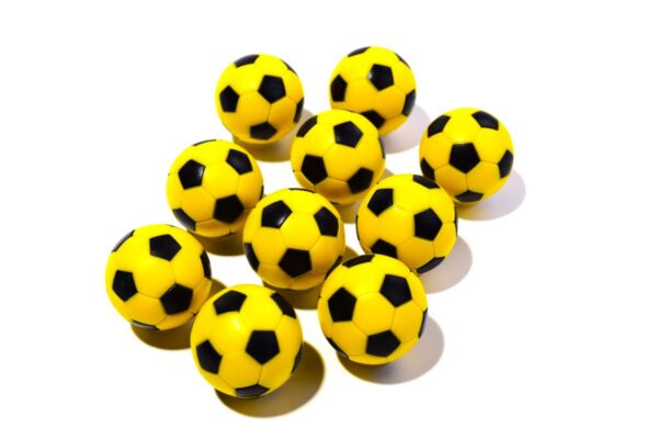 Kickerball-Set | CLUB, gelb-schwarz, Ø 35mm – Bild 3